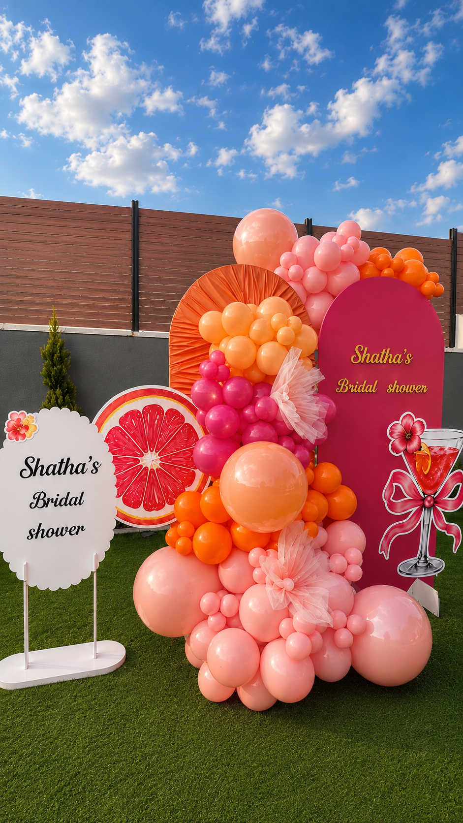SHATHA’S BRIDAL SHOWER.🥂🍊👰🏻‍♀️