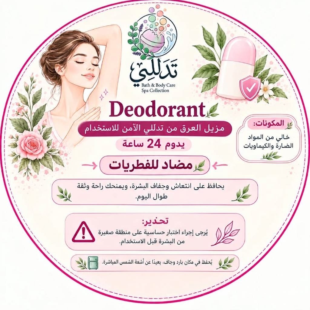 مزيل العرق الطبيعي الآمن للكبار والصغار
